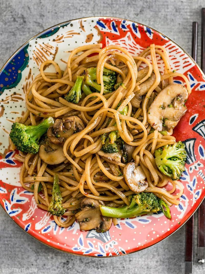 Asian noodle stir fry