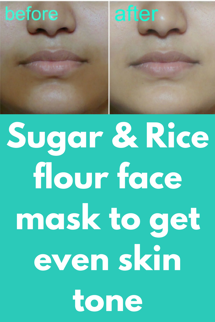 Facial mask removes discoloration
