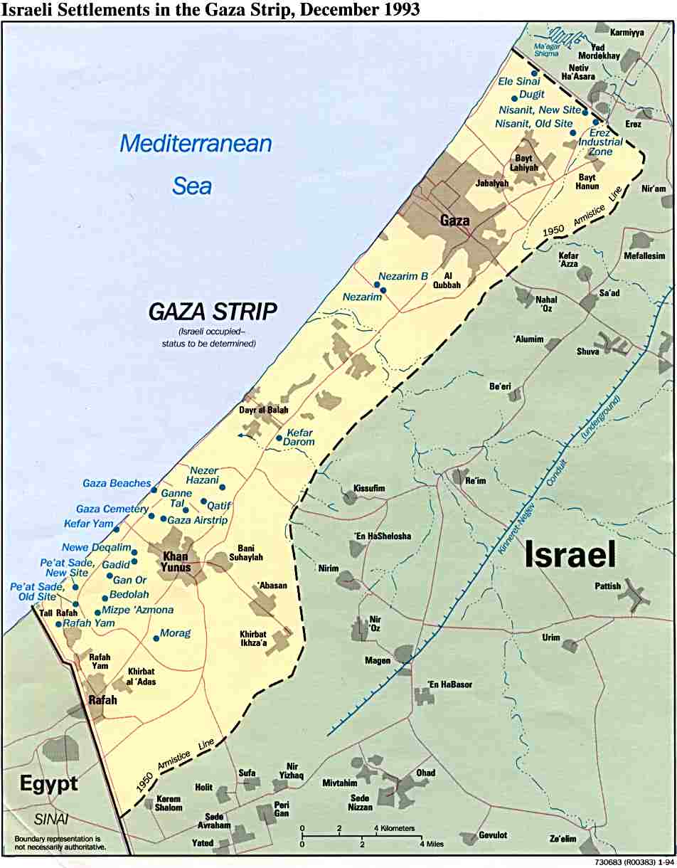 Snazz reccomend Map of gaza strip and west bank