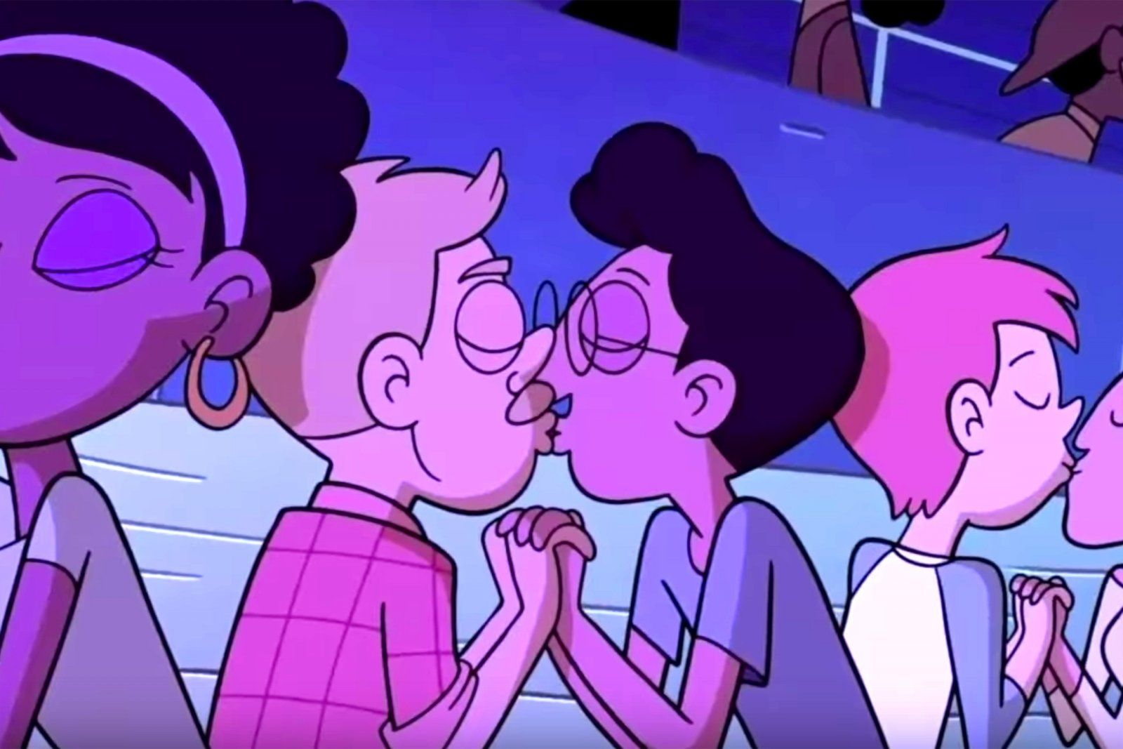 best of Kissing lesbian Cartoon