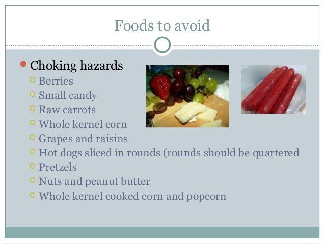 Wildcat reccomend Choking hazards food adults