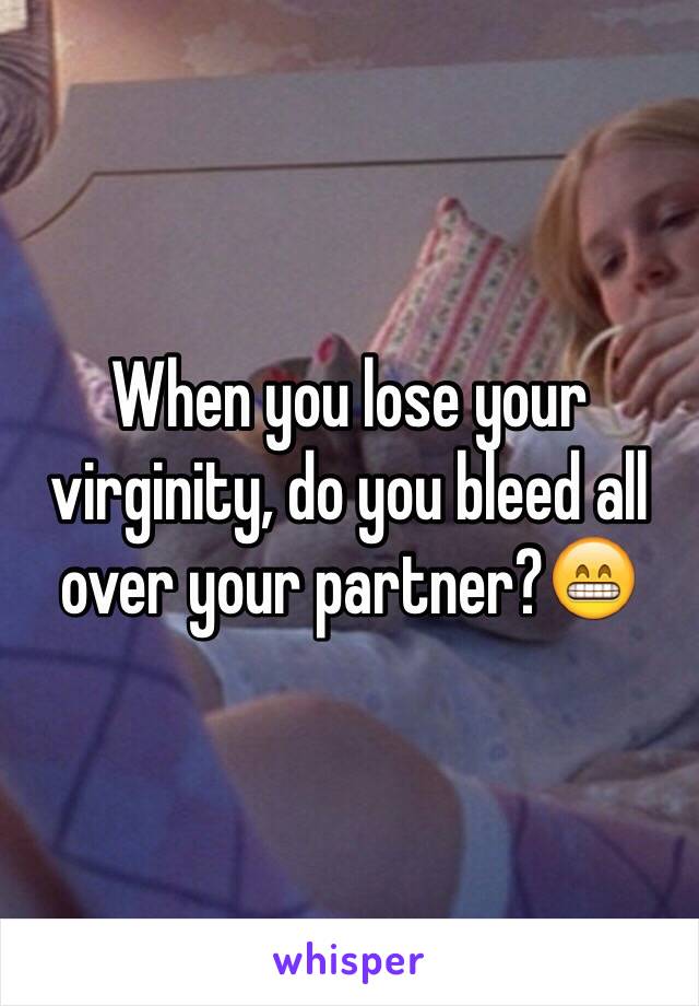 Not bleeding after losing your virginity