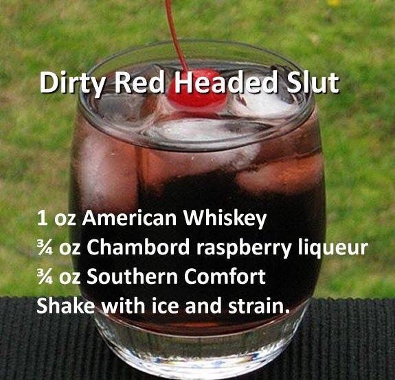 Smokin redhead cocktails
