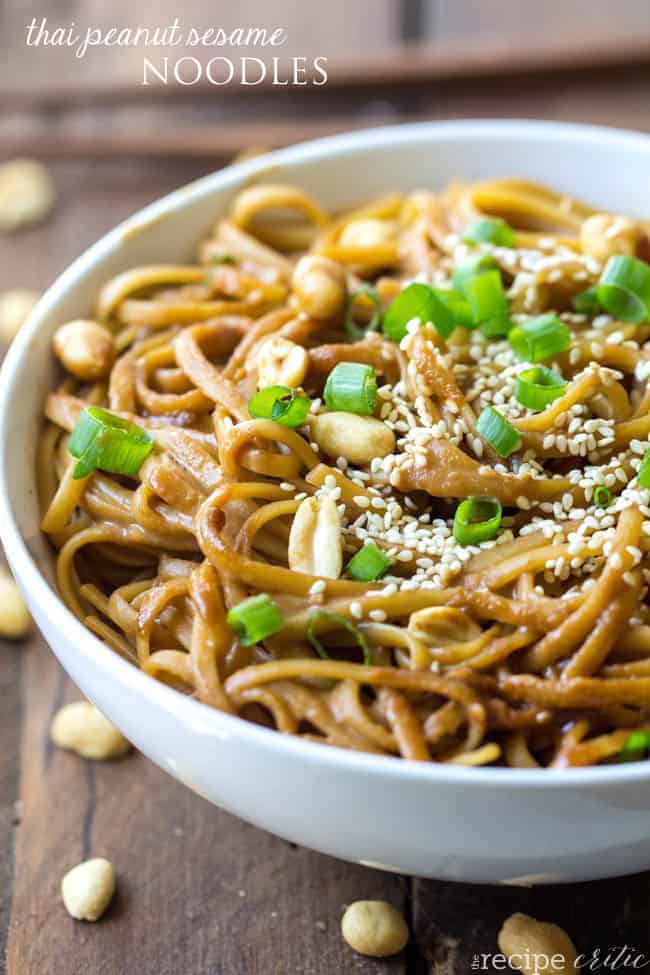 best of Noodles over sesame Asian meatballs