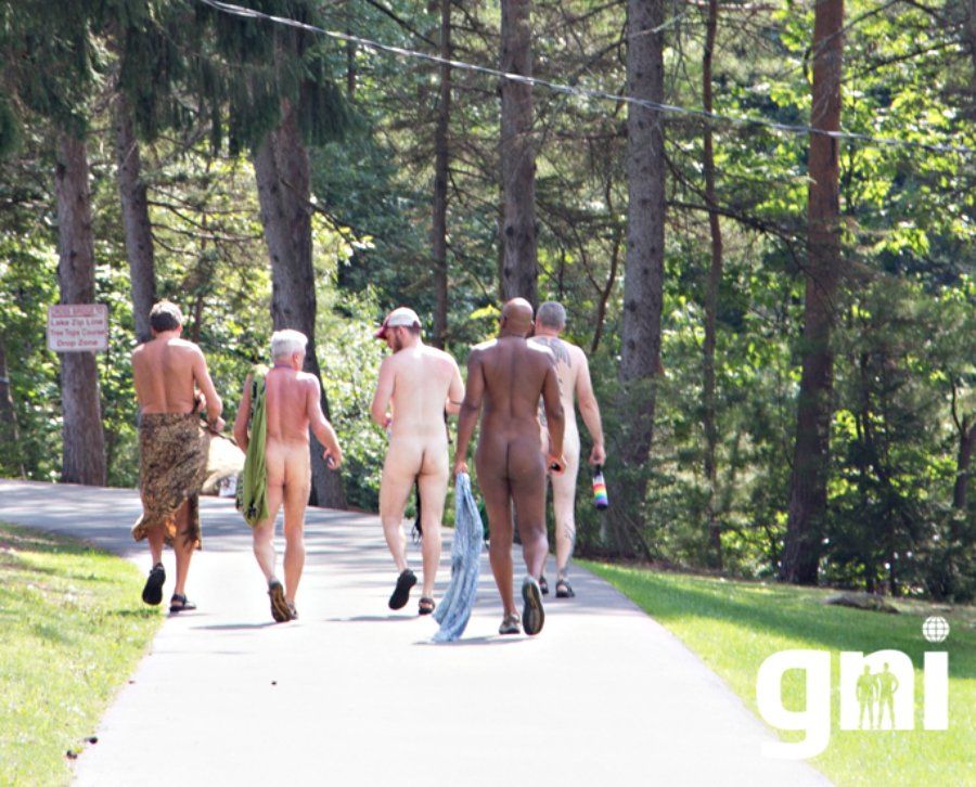 Gay group nudist