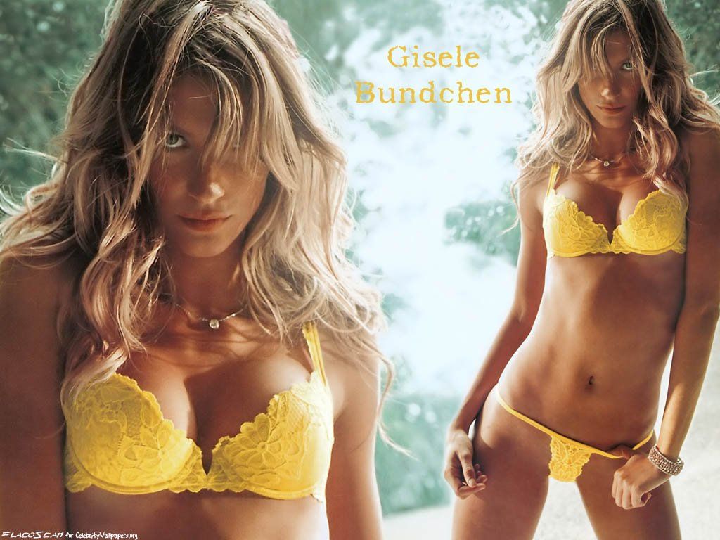best of Bundchen yellow bikini Gisele