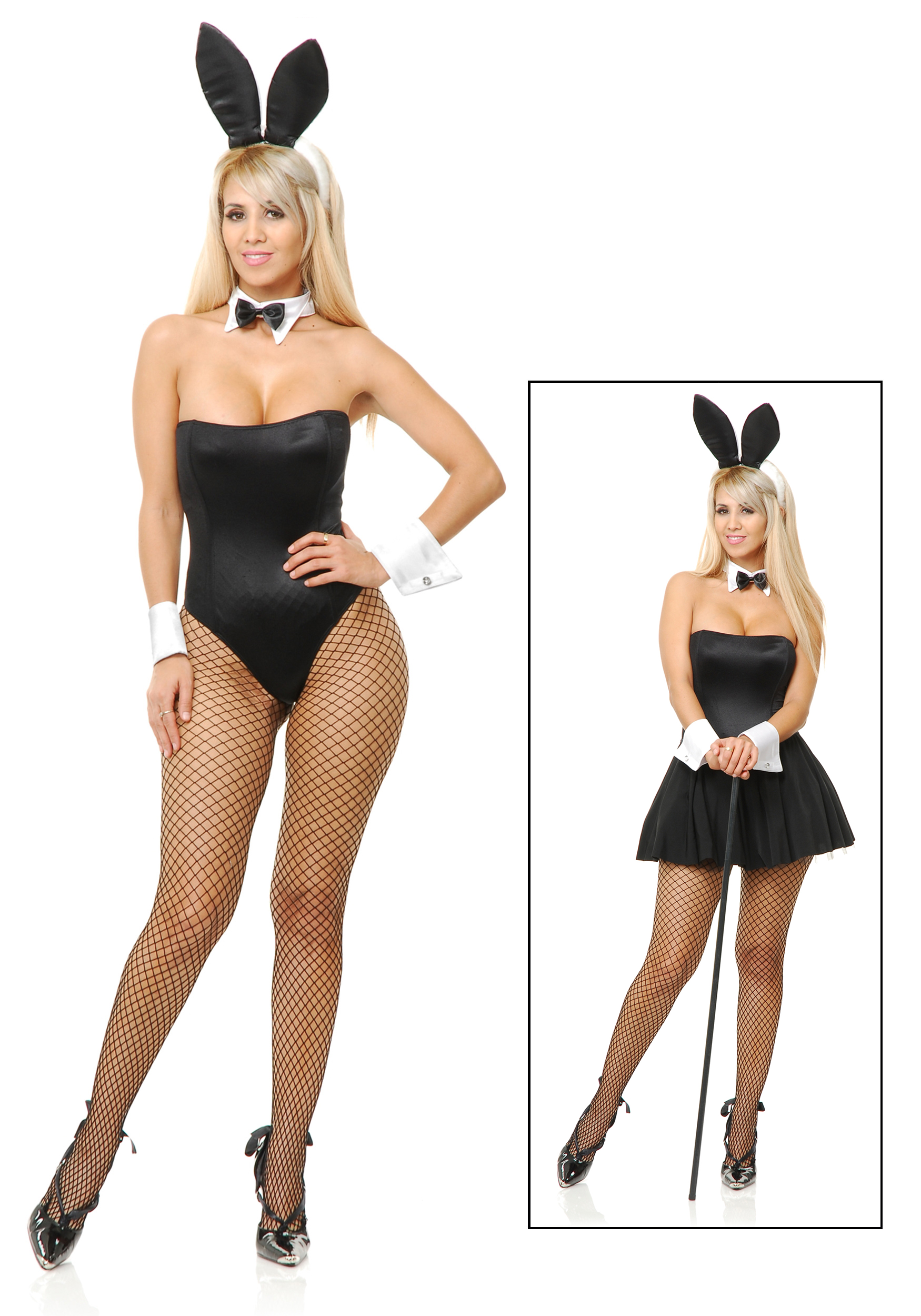 Naked women in bunny costume