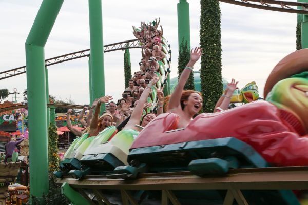 Nudist On Roller Coaster - Naked girls at adventure island - Porn pictures....