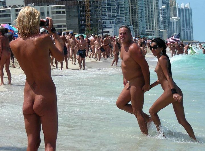 best of Nudist groups beach Haulover
