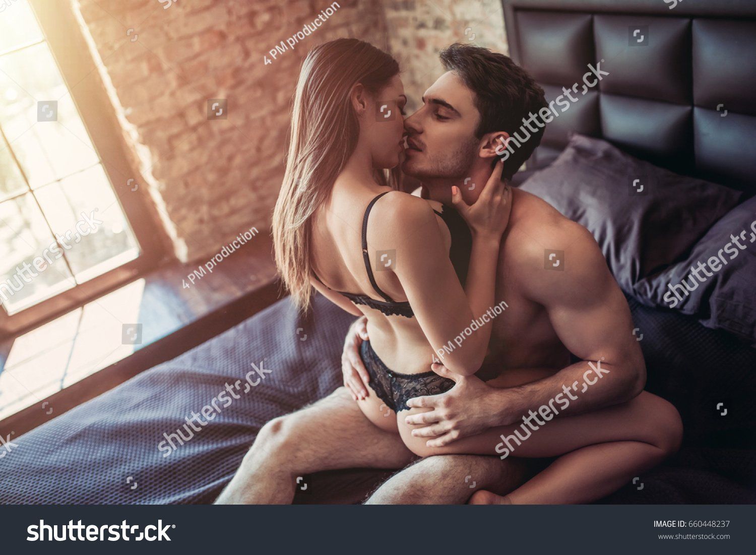 Beautiful couple having sex with full passion