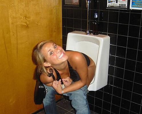 Comet reccomend Girl using a urinal nude