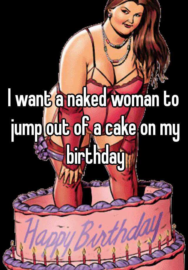 Nude woman birthday cake