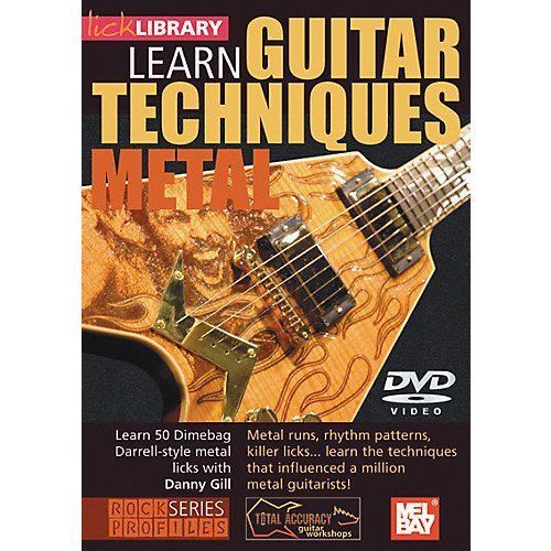 Lick library learn guitar techniques metal