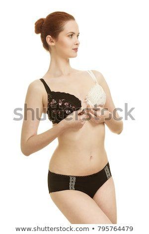 Black woman white underwear
