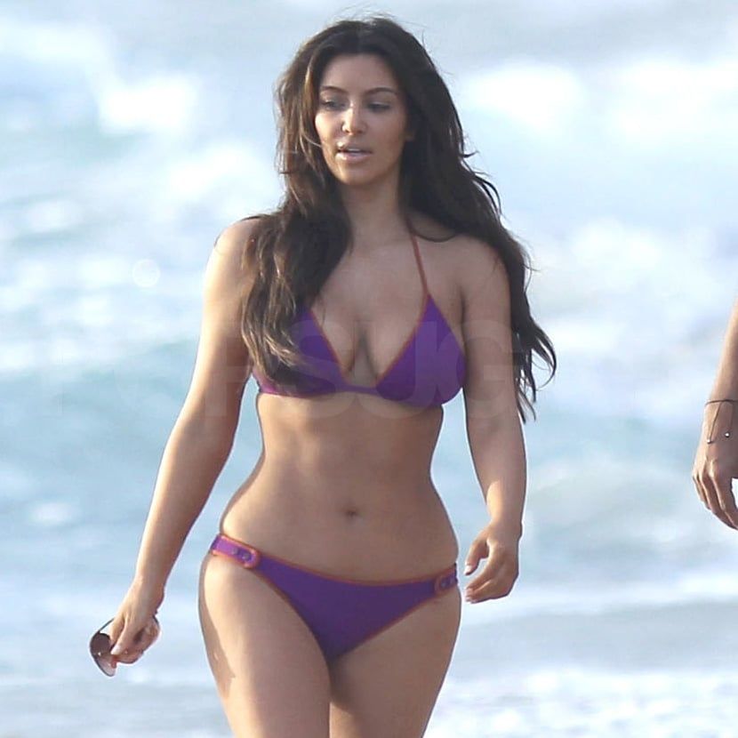 Chirp reccomend Kim kardashian in a purple bikini