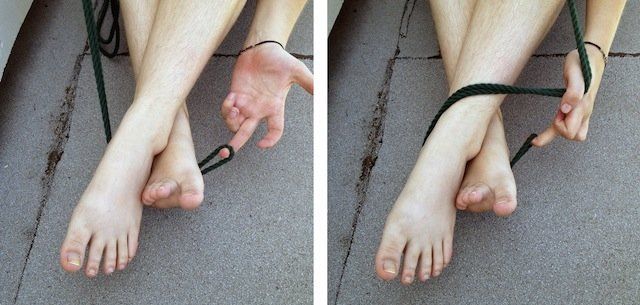 Foot bondage knots