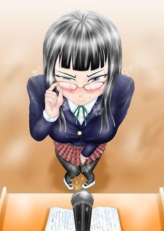 Anime girl peeing