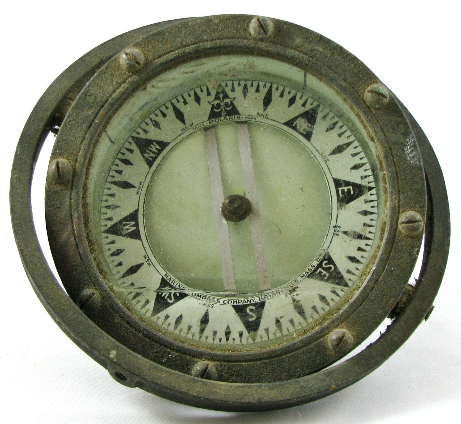 Military ship compass vintage