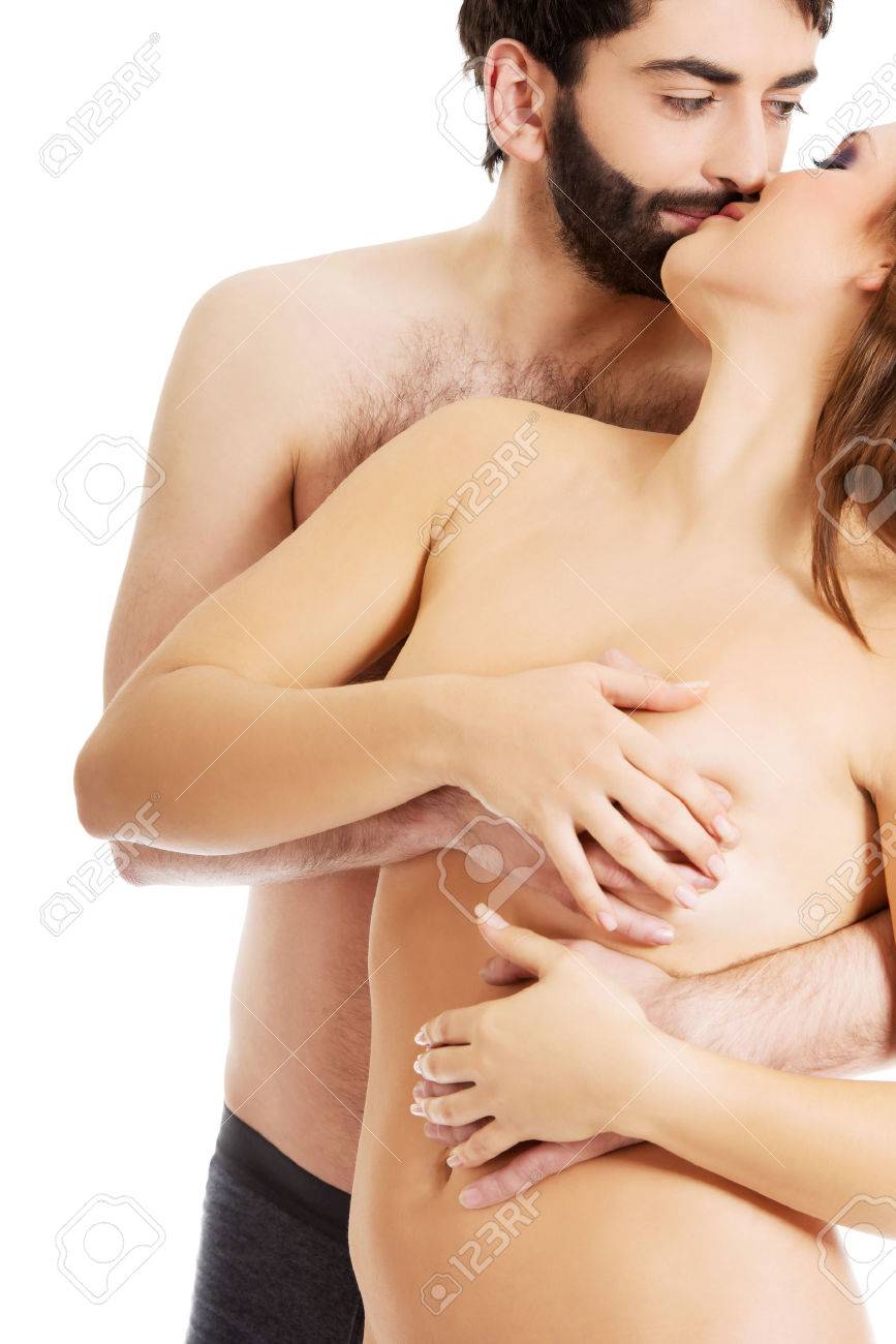 Man watching boobs of sexy girl