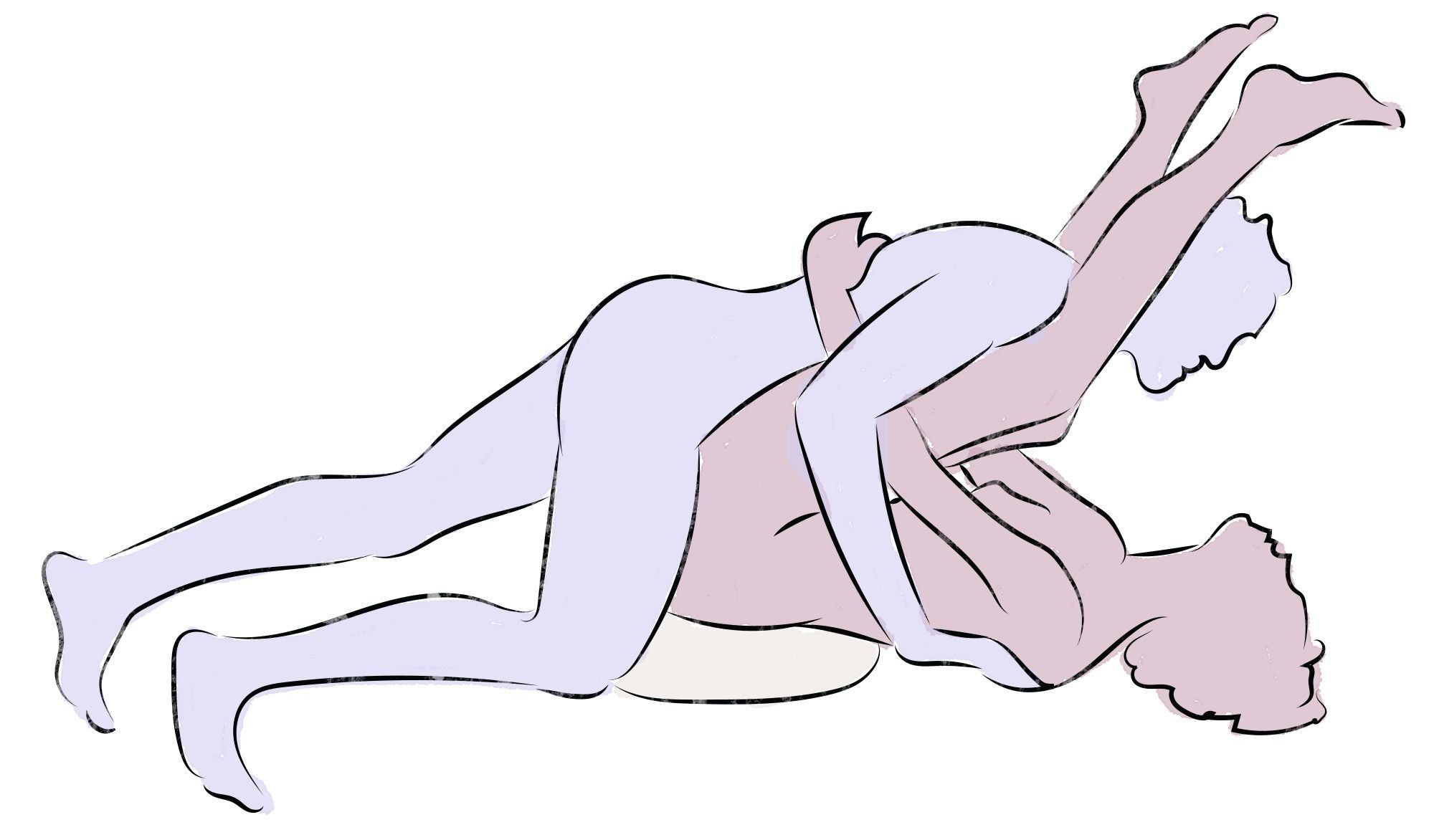 Knees on chest sex position