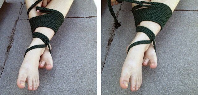 Foot bondage knots