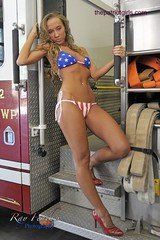 Porky reccomend Hot girl naked on a firetruck