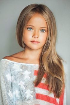 Beautiful very young little girl models