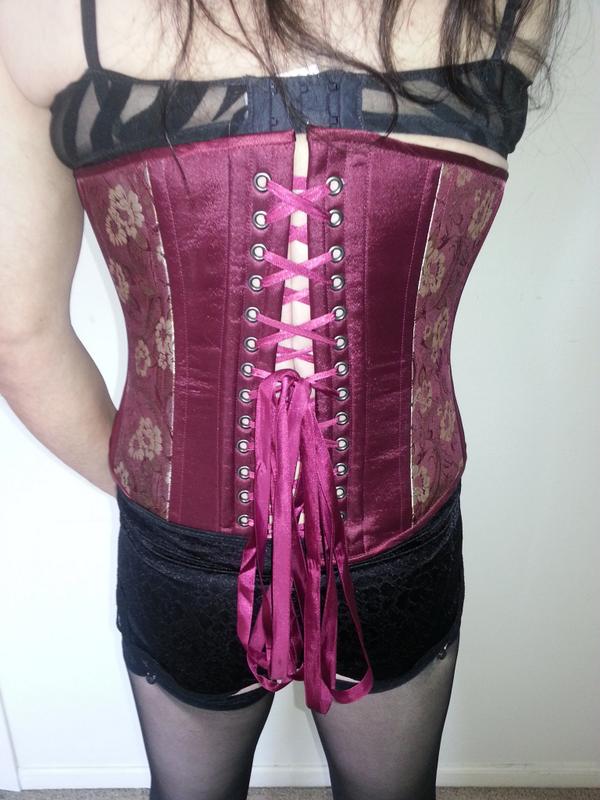 Femdom crossdressing corset