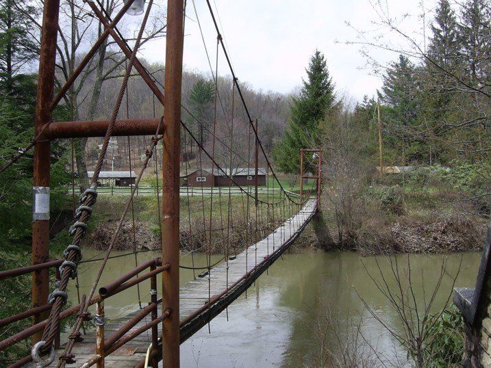 Heart reccomend Choctaw creek swinging suspension bridge