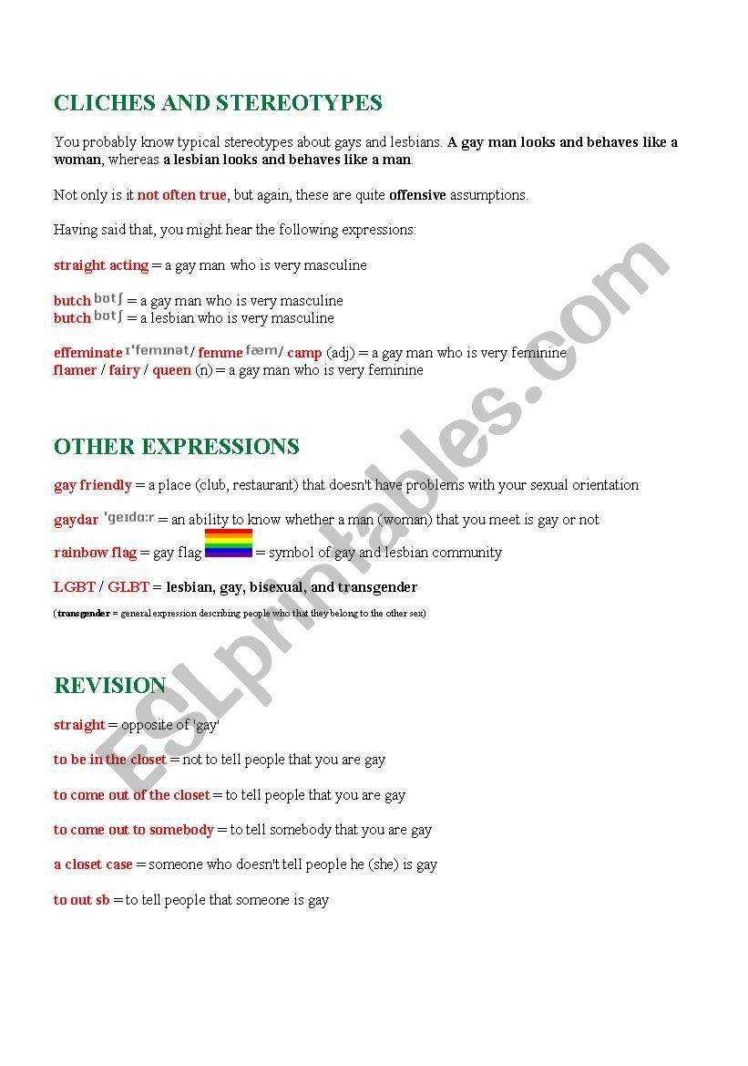 best of Gay Idioms for