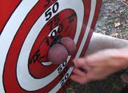 Femdom target practice
