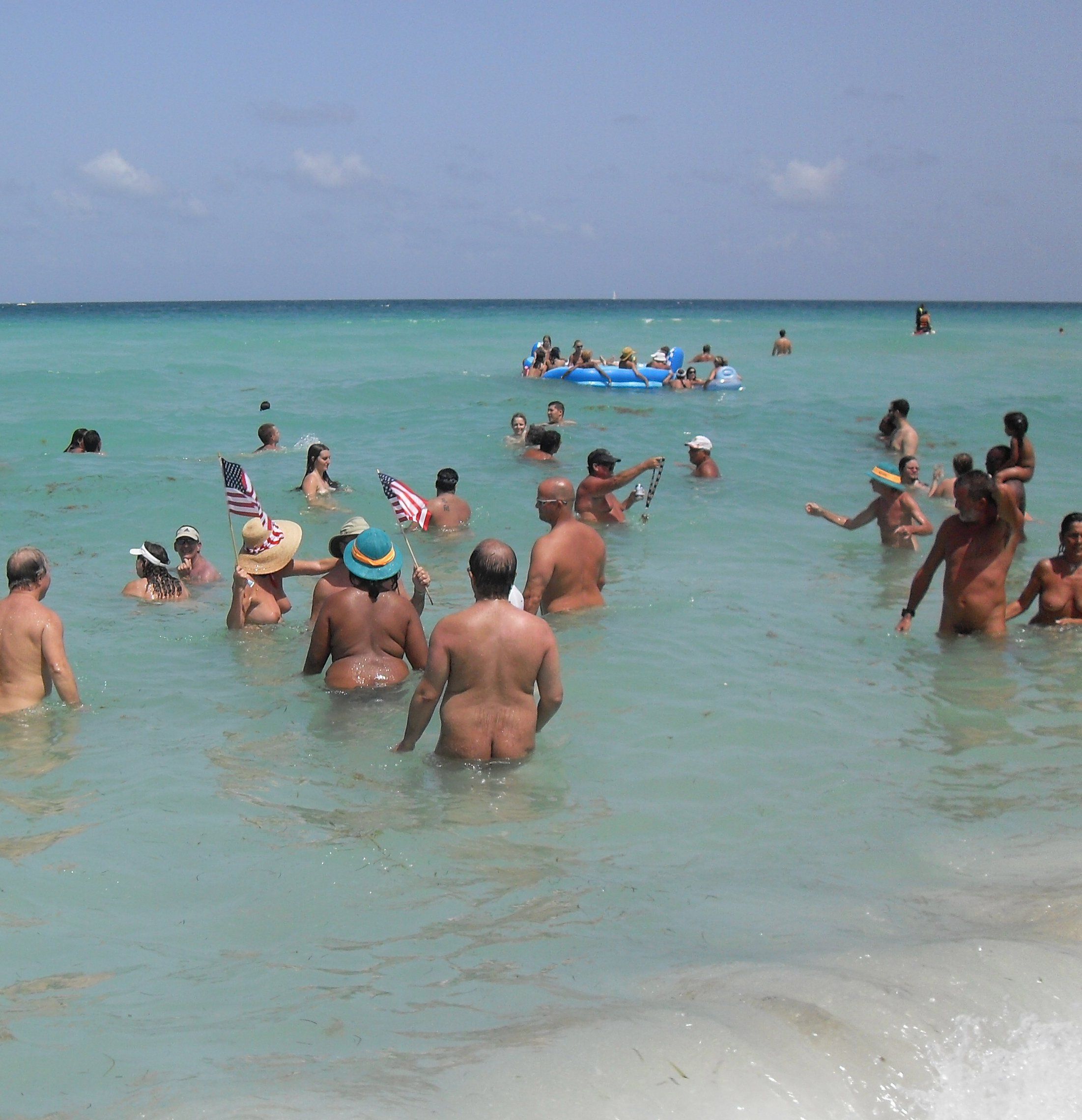 Haulover beach nudist groups