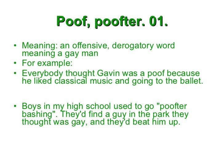 Idioms for gay