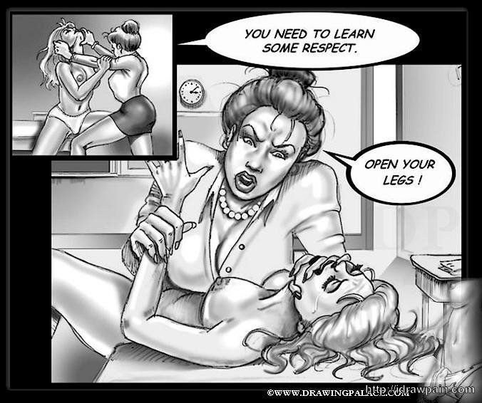 Lesbian Fat Mistress Cartoon | BDSM Fetish