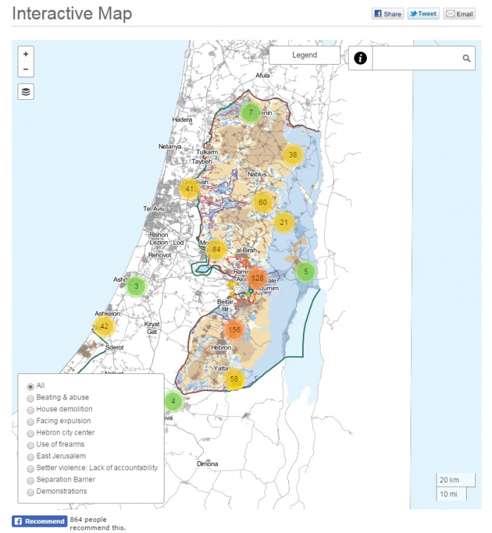 Fullback reccomend Map of gaza strip and west bank