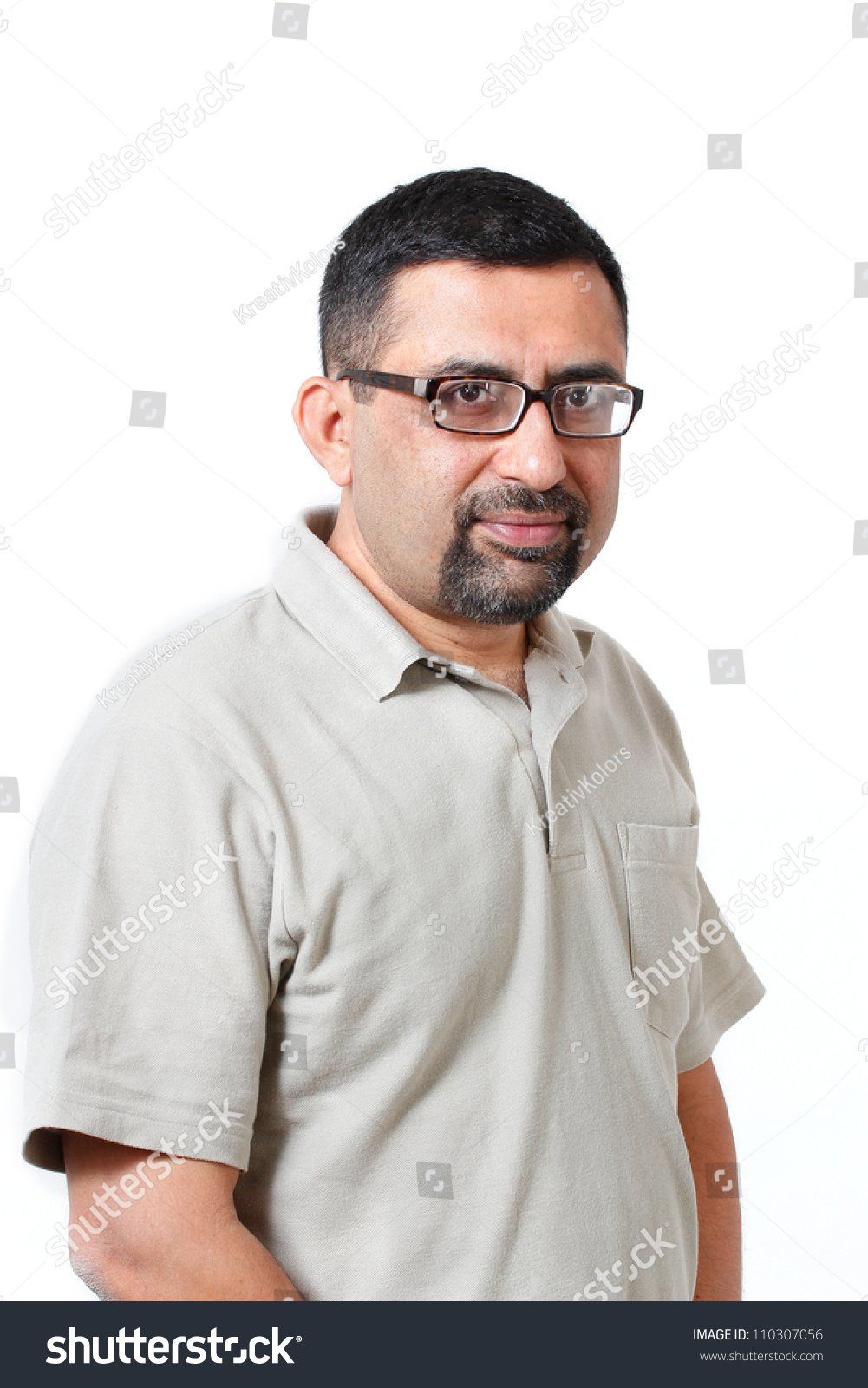 Mature indian with glasses