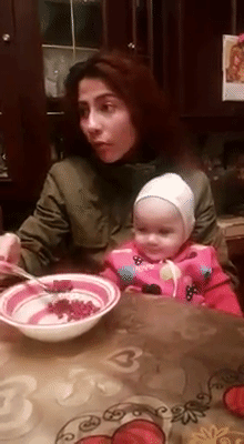 Mom eats daughter gif