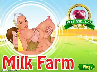 Sex milk farm girl