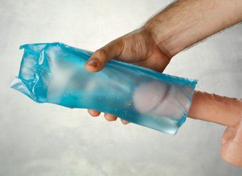 Sex toy filled with water