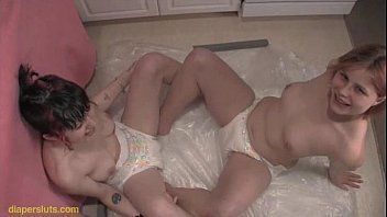 Teen girls masterbating in their diapers