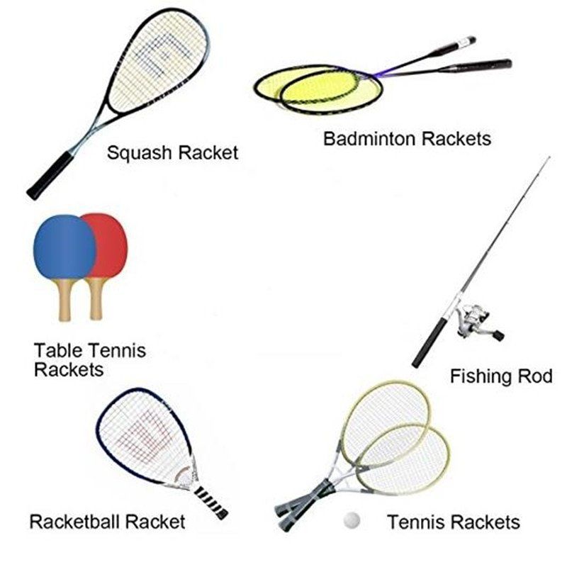 Tennis racket in pu